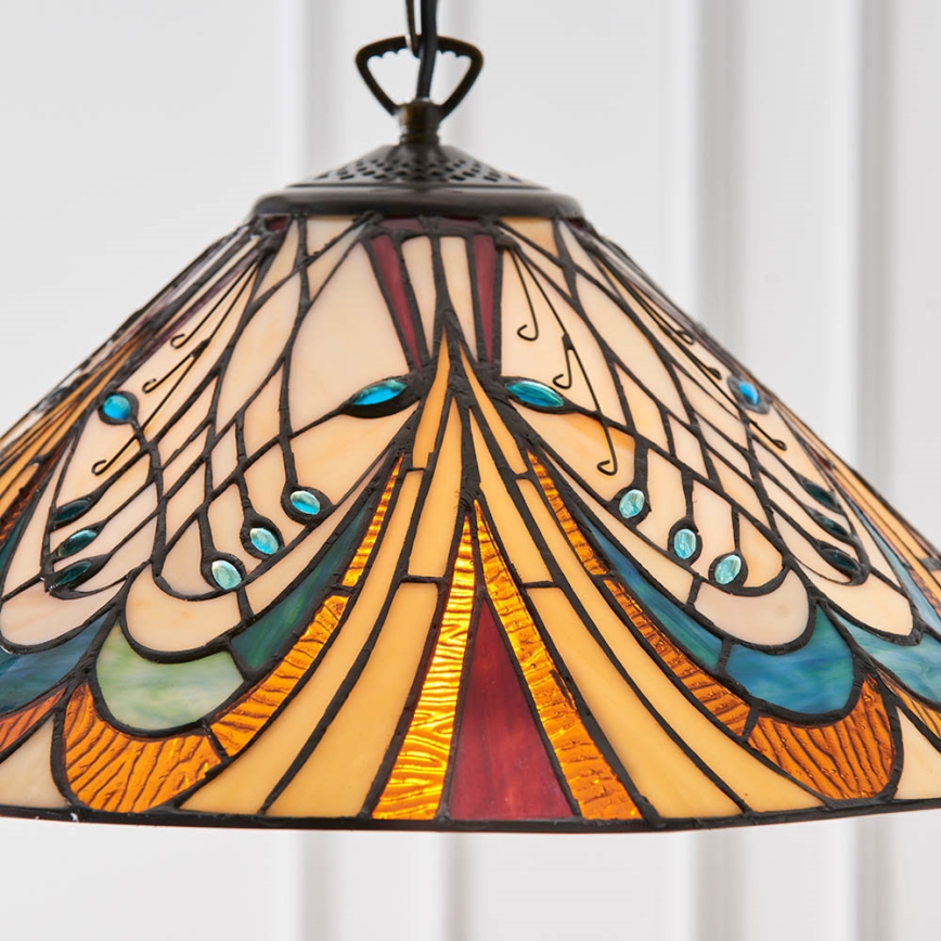 Endon 64162 - Kattokruunu ketjussa HECTOR 1xE27/60W/230V halkaisija 40 cm