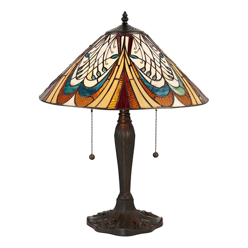 Endon 64163 - HECTOR-pöytävalaisin 2xE27/60W/230V, halkaisija 40 cm