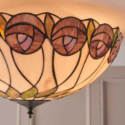 Endon 64173 - Kattovalo HUTCHINSON 2xE27/60W/230V halkaisija 50 cm