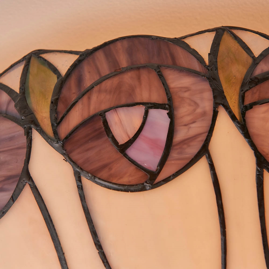 Endon 64173 - Tiffany-kattovalaisin HUTCHINSON 2xE27/60W/230V, halkaisija 50 cm