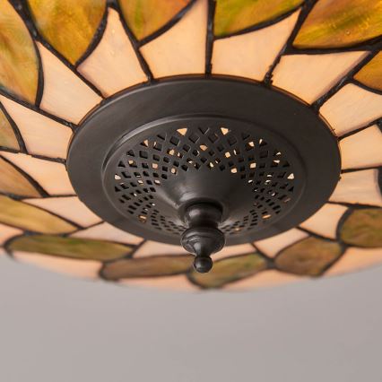 Endon 64173 - Tiffany-kattovalaisin HUTCHINSON 2xE27/60W/230V, halkaisija 50 cm