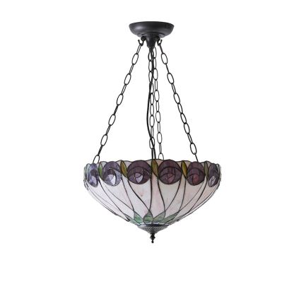 Endon 64175 - Kattokruunu ketjussa HUTCHINSON 3xE27/60W/230V halkaisija 40 cm