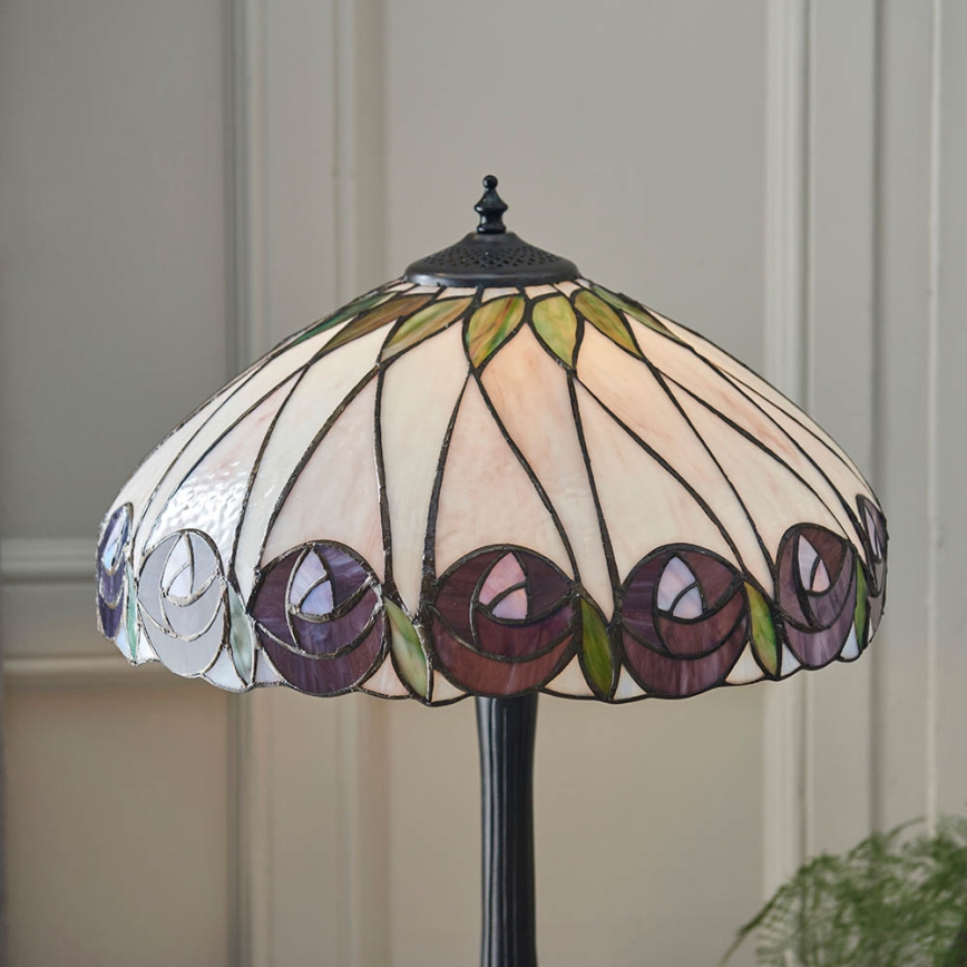 Endon 64177 - Pöytävalaisin HUTCHINSON 1xE27/60W/230V halkaisija 40 cm