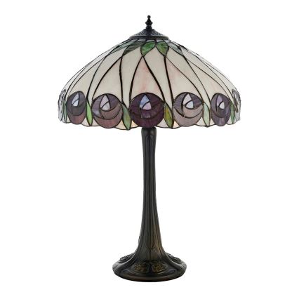 Endon 64177 - Pöytävalaisin HUTCHINSON 1xE27/60W/230V halkaisija 40 cm