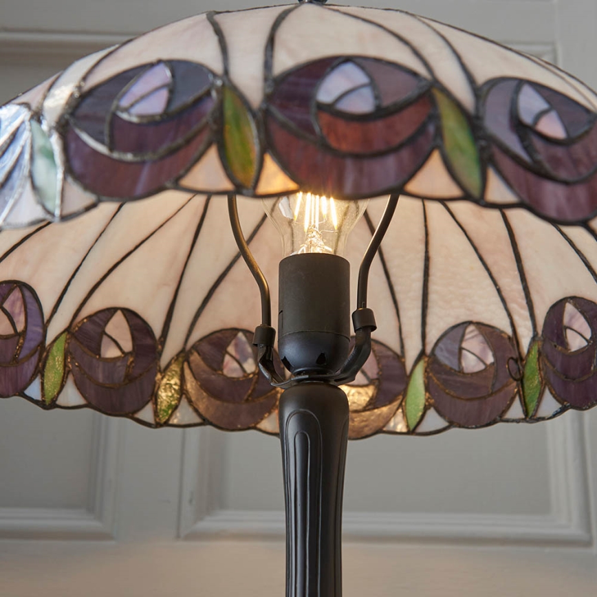 Endon 64177 - Pöytävalaisin HUTCHINSON 1xE27/60W/230V halkaisija 40 cm