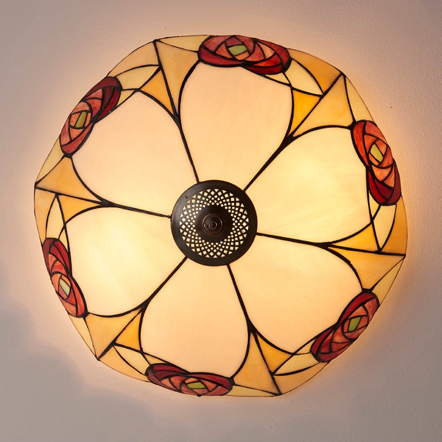 Endon 64182 - Kattovalo INGRAM 2xE27/60W/230V halkaisija 45 cm