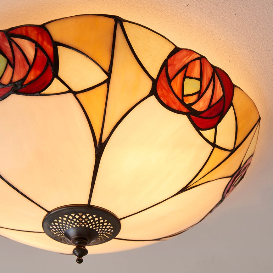 Endon 64182 - Kattovalo INGRAM 2xE27/60W/230V halkaisija 45 cm