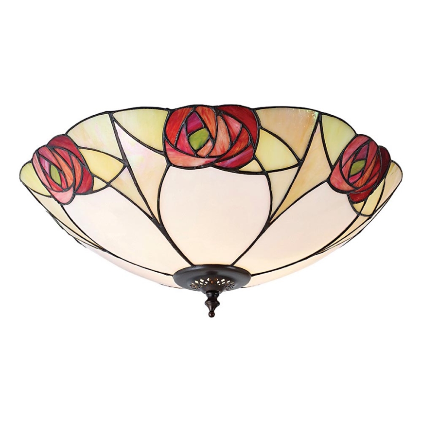 Endon 64182 - Tiffany-kattovalaisin INGRAM 2xE27/60W/230V, halkaisija 45 cm