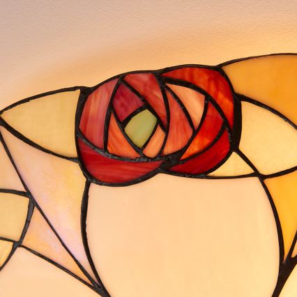 Endon 64182 - Tiffany-kattovalaisin INGRAM 2xE27/60W/230V, halkaisija 45 cm