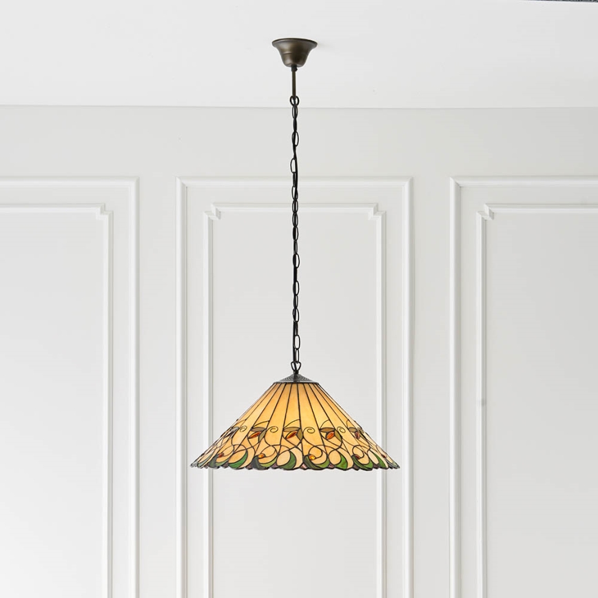 Endon 64194 - Kattokruunu ketjussa JAMELIA 3xE27/60W/230V halkaisija 50 cm