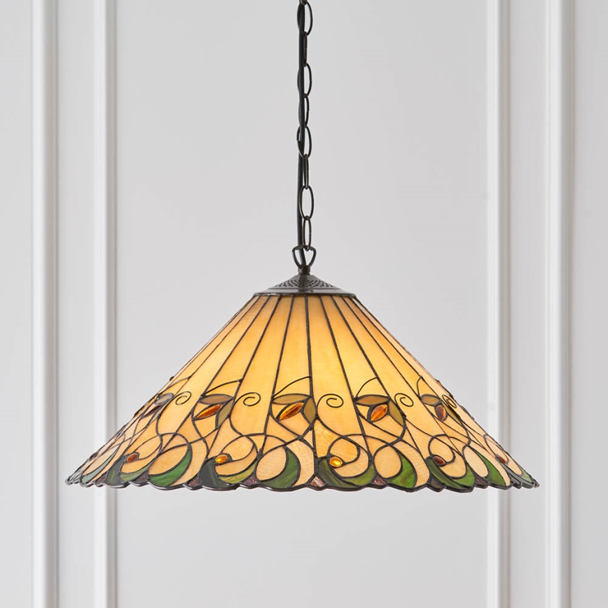 Endon 64194 - Kattokruunu ketjussa JAMELIA 3xE27/60W/230V halkaisija 50 cm