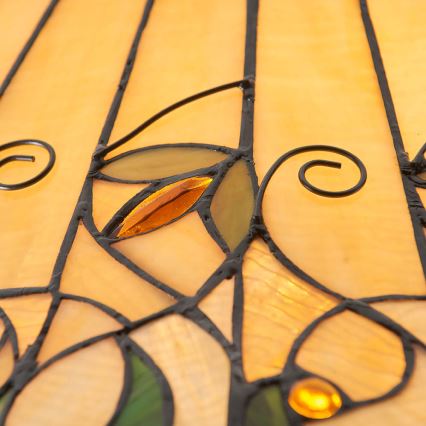 Endon 64194 - Tiffany-tyylinen riippuvalaisin ketjulla JAMELIA, 3xE27/60W/230V, halkaisija 50 cm