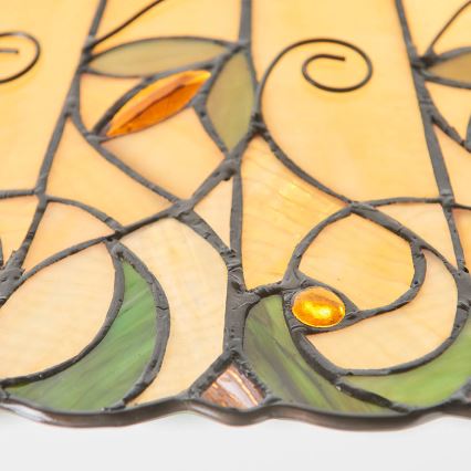 Endon 64194 - Tiffany-tyylinen riippuvalaisin ketjulla JAMELIA, 3xE27/60W/230V, halkaisija 50 cm