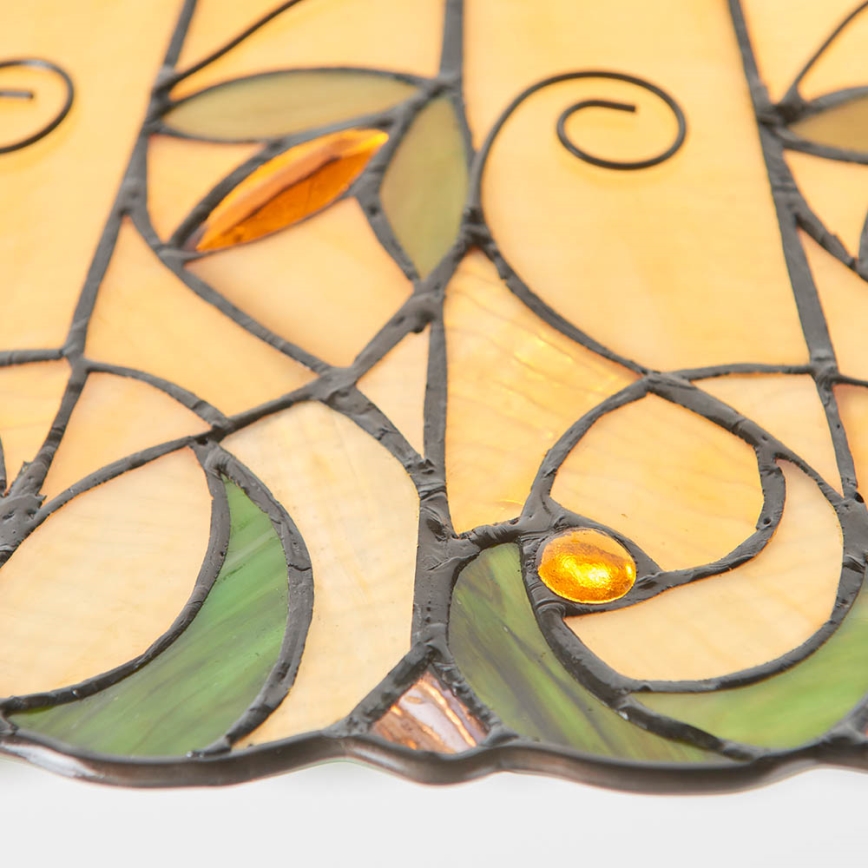 Endon 64194 - Tiffany-tyylinen riippuvalaisin ketjulla JAMELIA, 3xE27/60W/230V, halkaisija 50 cm