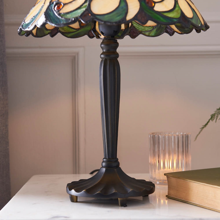 Endon 64195 - Pöytälamppu JAMELIA 1xE27/60W/230V, halkaisija 31 cm