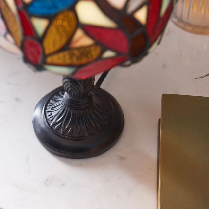 Endon 64246 - Pöytälamppu Tiffany LORETTE 1xE14/40W/230V halkaisija 15 cm