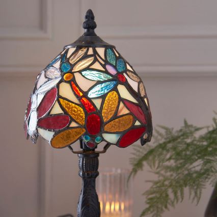 Endon 64246 - Pöytävalaisin LORETTE 1xE14/40W/230V halkaisija 15 cm