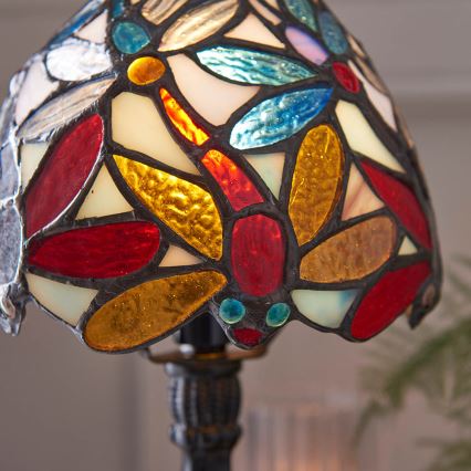 Endon 64246 - Pöytävalaisin LORETTE 1xE14/40W/230V halkaisija 15 cm