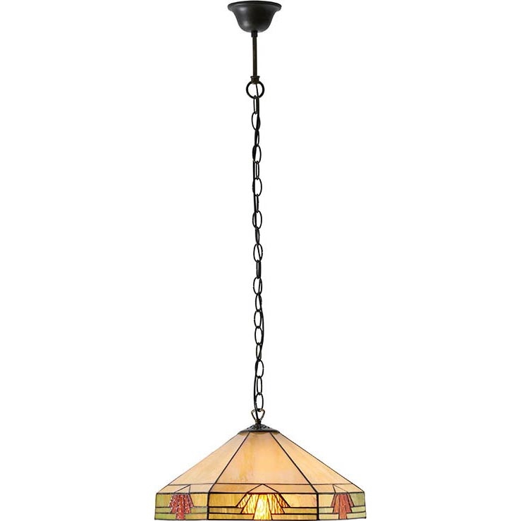 Endon 64285 - Kattokruunu ketjussa NEVADA 1xE27/60W/230V halkaisija 35 cm