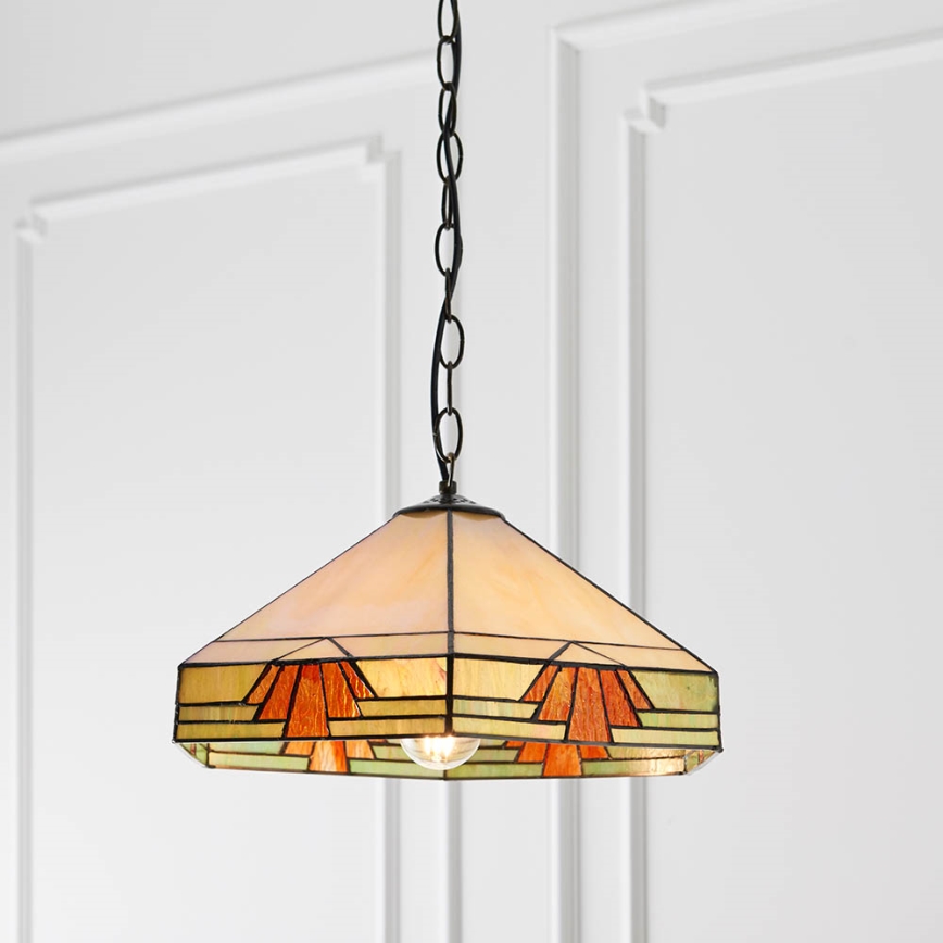 Endon 64285 - Kattokruunu ketjussa NEVADA 1xE27/60W/230V halkaisija 35 cm