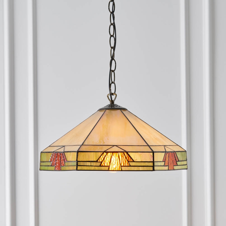 Endon 64285 - Kattokruunu ketjussa NEVADA 1xE27/60W/230V halkaisija 35 cm