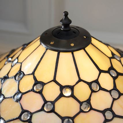Endon 64301 - Pöytävalaisin PEARL 1xE27/60W/230V halkaisija 37 cm
