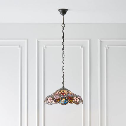 Endon 64325 - SULLIVAN-kattokruunu ketjulla 1xE27/60W/230V, halkaisija 40 cm