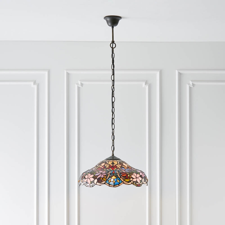 Endon 64325 - SULLIVAN-kattokruunu ketjulla 1xE27/60W/230V, halkaisija 40 cm