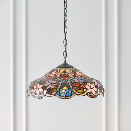 Endon 64325 - SULLIVAN-kattokruunu ketjulla 1xE27/60W/230V, halkaisija 40 cm