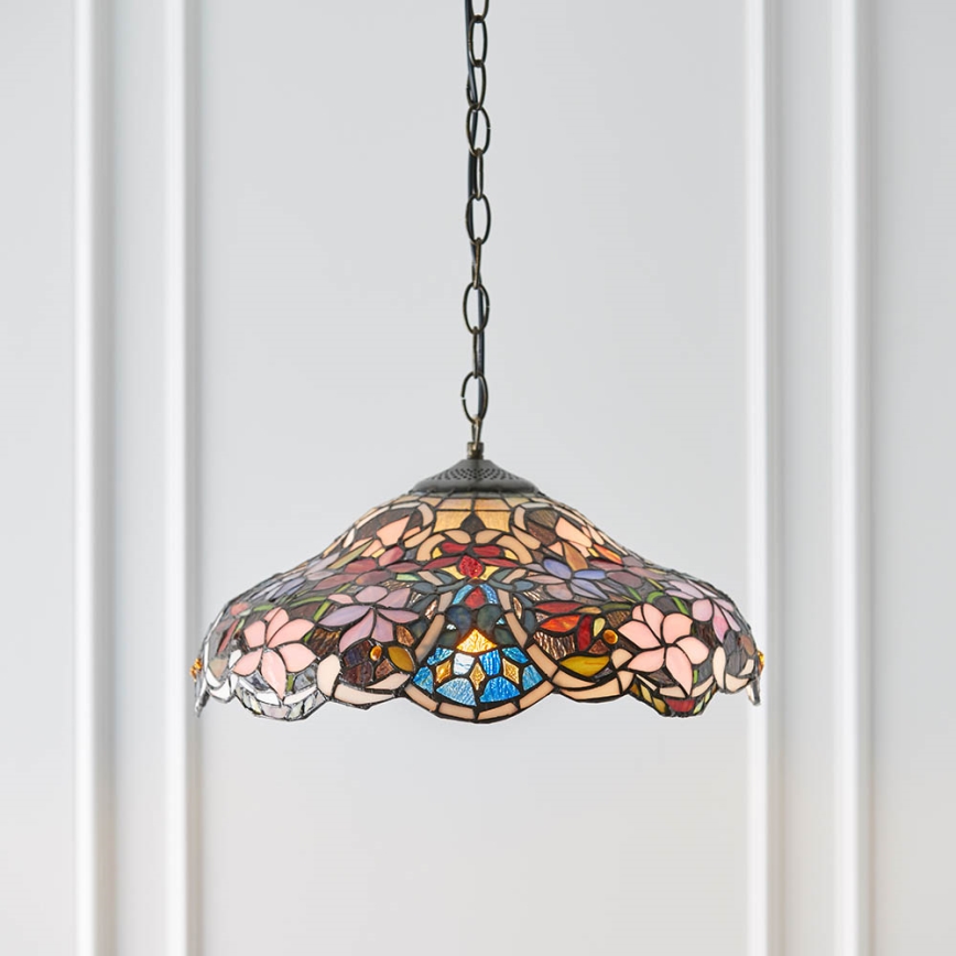 Endon 64325 - SULLIVAN-kattokruunu ketjulla 1xE27/60W/230V, halkaisija 40 cm