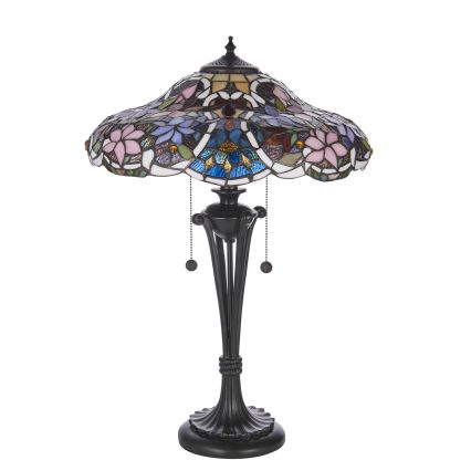 Endon 64326 - Pöytävalaisin SULLIVAN 2xE27/60W/230V halkaisija 40 cm