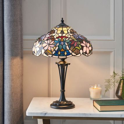 Endon 64327 - Pöytävalaisin SULLIVAN 2xE14/40W/230V halkaisija 30 cm