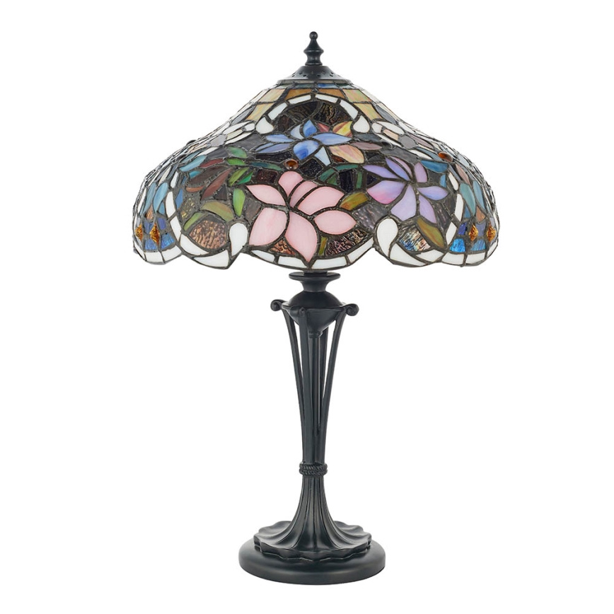 Endon 64327 - Pöytävalaisin SULLIVAN 2xE14/40W/230V halkaisija 30 cm