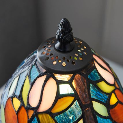 Endon 64331 - Tiffany SYLVETTE - pöytälamppu 1xE14/40W/230V, halkaisija 15 cm
