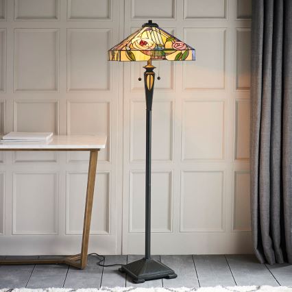 Endon 64383 - Lattiavalaisin WILLIOW 2xE27/60W/230V, halkaisija 42,5 cm