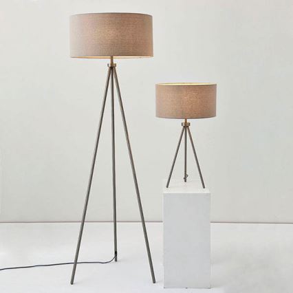 Endon 66986 - Pöytävalaisin TRI 1xE27/40W/230V messinki/beige