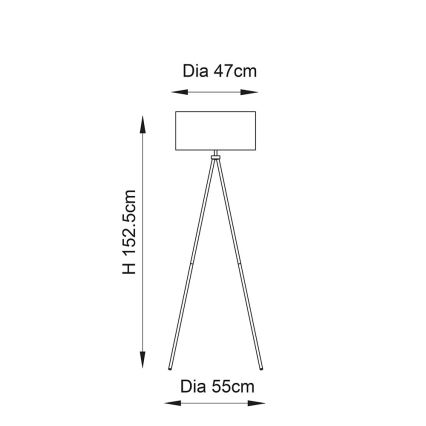 Endon 66987 - Lattiavalaisin TRI 1xE27/60W/230V beige