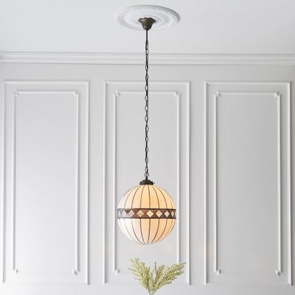 Endon 67045 - Kattokruunu ketjussa FARGO 1xE27/60W/230V halkaisija 40 cm