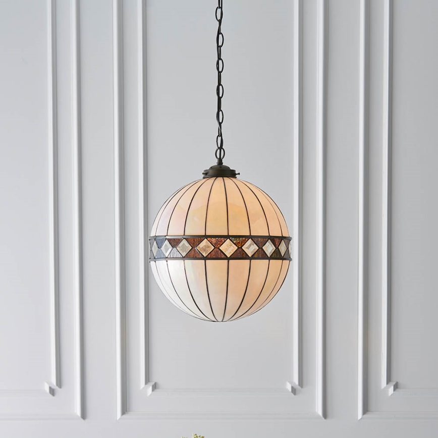 Endon 67045 - Kattokruunu ketjussa FARGO 1xE27/60W/230V halkaisija 40 cm