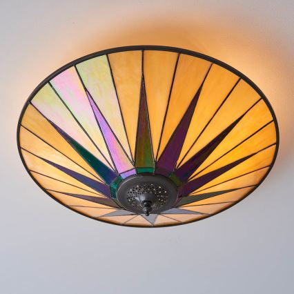 Endon 70240 - Kattovalo DARK STAR 2xE27/40W/230V halkaisija 49 cm