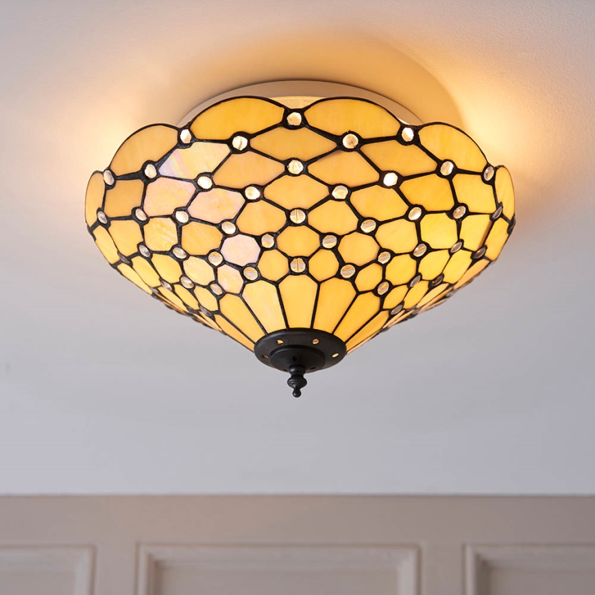 Endon 70242 - Kattovalo PEARL 2xE27/60W/230V halkaisija 37 cm