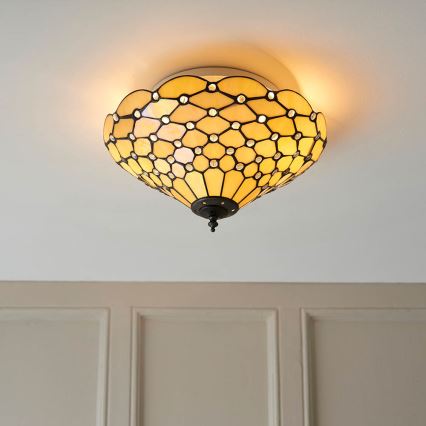 Endon 70242 - Kattovalo PEARL 2xE27/60W/230V halkaisija 37 cm