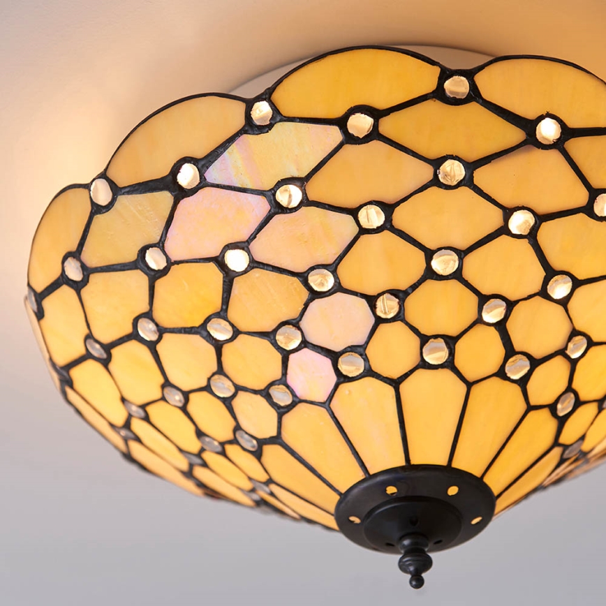 Endon 70242 - Kattovalo PEARL 2xE27/60W/230V halkaisija 37 cm