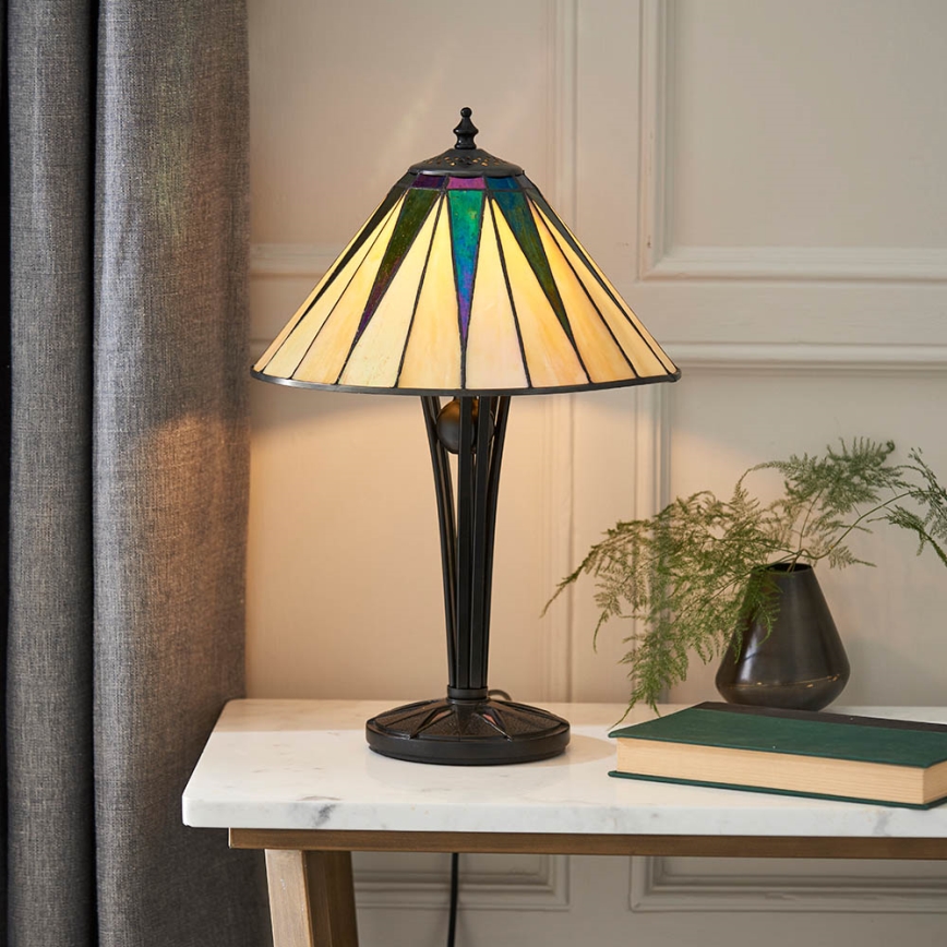 Endon 70367 - Pöytävalaisin DARK STAR 1xE14/40W/230V halkaisija 30 cm