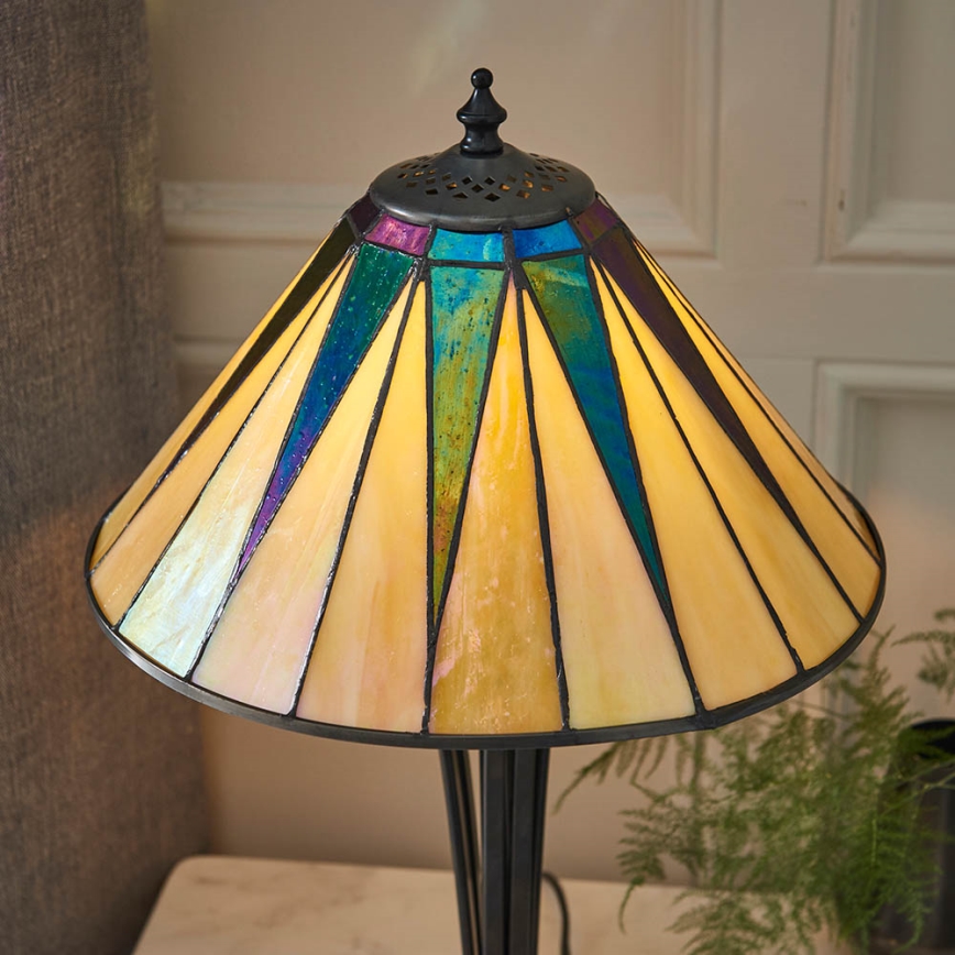 Endon 70367 - Pöytävalaisin DARK STAR 1xE14/40W/230V halkaisija 30 cm