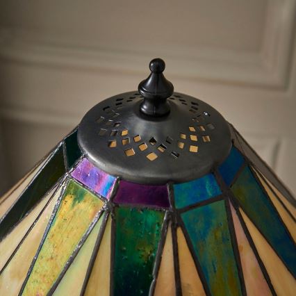 Endon 70367 - Pöytävalaisin DARK STAR 1xE14/40W/230V halkaisija 30 cm