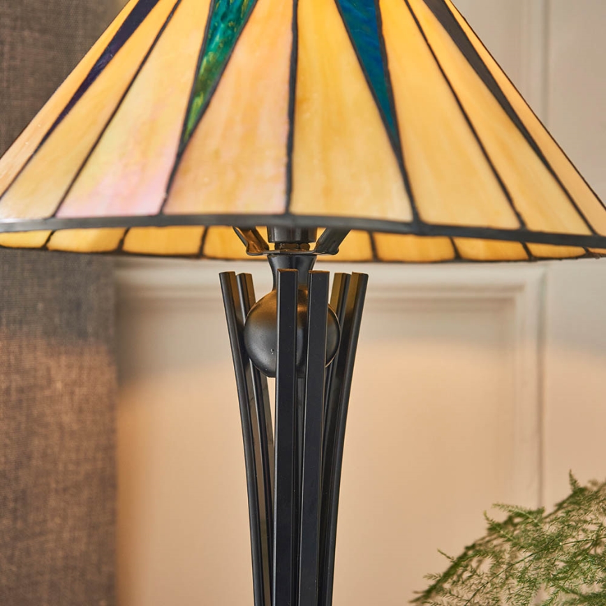 Endon 70367 - Pöytävalaisin DARK STAR 1xE14/40W/230V halkaisija 30 cm