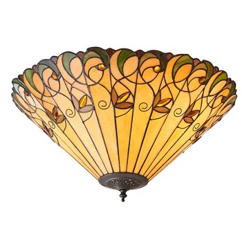 Endon 70706 - Tiffany-kattovalaisin JAMELIA, 2xE27/60W/230V, halkaisija 50 cm