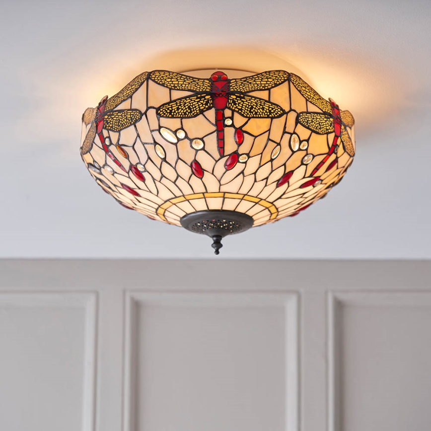 Endon 70723 - Kattovalo SUDENKORENTO 2xE27/60W/230V halkaisija 41 cm