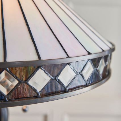 Endon 70936 - Lattiavalaisin Tiffany FARGO 2xE27/60W/230V, halkaisija 50 cm